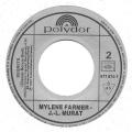 SP 45 RPM (7")  Mylne Farmer / Jean-Louis Murat  " Regrets "