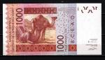 Afrique De l'Ouest Sngal 2005 billet 1000 francs pick 715c neuf UNC