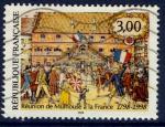 France 1998 - YT 3142 - cachet vague-  bicentenaire runion Mulhouse  la France
