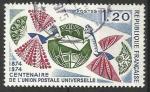 France 1974; Y&T n 1817; 1,20F centenaire de l'UPU
