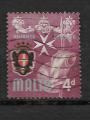 Malte N 309 emblmes des chevaliers de Malte 1965