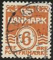 Dinamarca 1938-43.- Cifra. Y&T 255. Scott 224C. Michel 258.