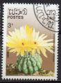 LAOS N 709 o Y&T 1986 Fleurs (Notocactus crassigibbus)