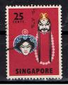 Singapour / 1968 / Masque / YT n 87, oblitr