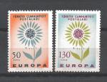 Europa 1964 Turquie Yvert 1697 et 1698 neuf ** MNH