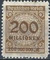 Allemagne - Rpublique de Weimar - 1923 - Y & T n 309 - MH