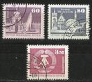 RDA 1981; Y&T n 2303  2305; srie 3 timbres, usage courant; Divers Monuments
