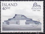islande - n 610  obliter - 1986