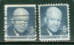 tats-Unis 1970 Y&T 897 & 897a oblitr Eisenhower