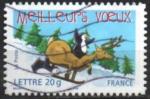 France 2005 - Meilleurs Voeux: renne et manchot sur une luge - YT 3855/AA69 