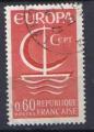 Timbre FRANCE 1966 - YT 1491 -  Europa Cept -  Voilier stylis