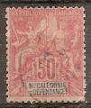 nouvelle-caledonie - n 51  obliter - 1892 