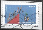 FRANCE - 2011 - Yt n A534 - Ob - Fte du timbre ; le timbre fte la Terre : esc