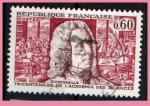 France Oblitr Yvert N1487 Tricentenaire acadmie sciences 1966