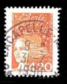 France oblitr Yvert N3094 Marianne Luquet 4,20 orange 1997