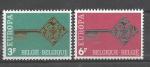 Europa 1968 Belgique Yvert 1452 et 1453 neuf ** MNH