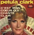 EP 45 RPM (7")  Petula Clark  "  C'est mon cur qui chante clair   "