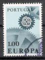 Portugal 1967; Y&T n 1007; 1.00e, Europa bleu-ciel