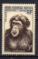 Timbre Colonies Franaises AOF 1955  Neuf *   N 51 Y&T Singe