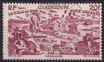 guadeloupe - poste aerienne n 10  obliter - 1946 