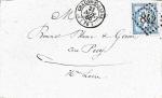 FRANCE - Lettre de 1866 avec Yt n22 - CHALON SUR SAONE => LE PUY