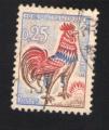 France 1962 Oblitration ronde Used Stamp Coq de Decaris Y&T 1331
