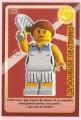 Carte  collectionner Auchan Lego Cre ton La Joueuse de Tennis 23