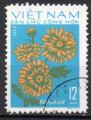 VIÊT-NAM DU NORD N° 839A o Y&T 1974 Fleurs (Chrysanthème)
