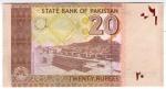 **   PAKISTAN     20  rupees   2007   p-46c    UNC   **