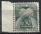 France Taxe 1960; Y&T n 93, 0,50F vert fonc