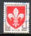 France Oblitr Yvert N1186 Armoiries Lille 1958