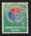Pakistan 1960 Oblitr Used Logo Des Forces Armes Armed Forces Day