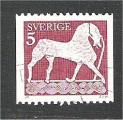 Sweden - Scott 954   horse / cheval