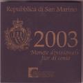 COFFRET OFFICIEL  SAINT MARIN - SAN MARINO - année 2003 - NEUF -
