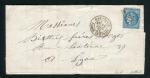 Belle lettre de Marseille pour Lyon ( 1871 ) avec un n° 46A Report I