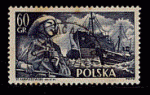 Pologne 1956 - YT 851 -  oblitr - marine marchande pcheur