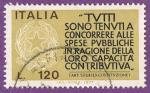 Italia 1977.- Impuestos. Y&T 1297º. Scott 1259º. Michel 1565º.