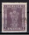 Inde / 1950-51 / Timbre de service / YT n 10, oblitr