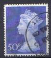 GRANDE BRETAGNE - 1970 / 1980 - YT 620  ( 50 p bleu) - Elisabeth II