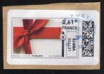 FRANCE vignette Oblitre rond Mon timbre en ligne Cadeau sur fragment