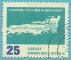 Alemania (RDA) 1962.- Europeo Natacin. Y&T 623. Scott 623. Michel 910.