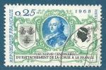 N1572 Bicentenaire du rattachement de la Corse - Louis XV oblitr