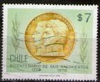 **   CHILI    7 $  1978  YT-502  " Mdaille O'Higgins / San Martin "  (o)   **