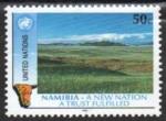 N.U./U.N. (New York) 1991 - Namibie, paysage de plaine - YT & Sc 589 ** 