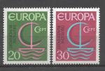 Europa 1966 Allemagne Yvert 376 et 377 neuf ** MNH
