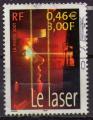 3424 - Le sicle au fil du timbre: le laser - oblitr - anne 2001