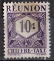 Runion 1947; Y&T n T 26; 10c, lilas