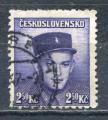 Timbre TCHECOSLOVAQUIE  1945  Obl   N 398   Y&T Personnage  