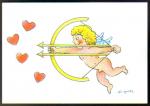 Carte Postale : (angelot - euro) - illustration : Lo Kouper (2002)