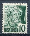 Timbre France BADE Baden 1948  Obl   N 33  Y&T   Personnage